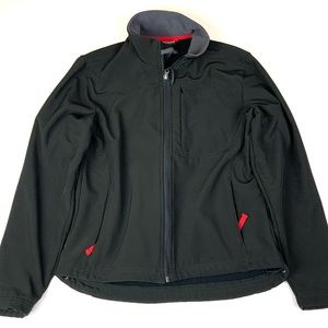Fossa Nascar Men’s Medium Jacket Black Performance Full Zip Polyester Collar